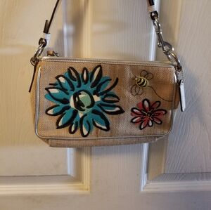 Coach Floral Bumble Bee Purse